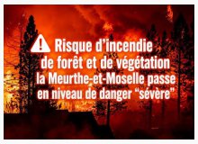 Risque incendie : la Meurthe-et-Moselle passe en niveau de danger « modéré »
